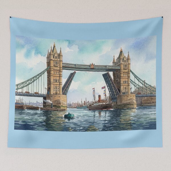 Item preview, Tower Bridge, London Watercolour designed and sold by ArtworkNorth.