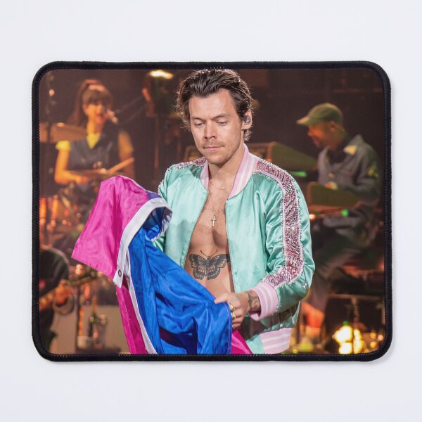 Item preview, Harry Styles Performing Live on Stage with Pride Flag designed and sold by Astute-Artio-Photography.