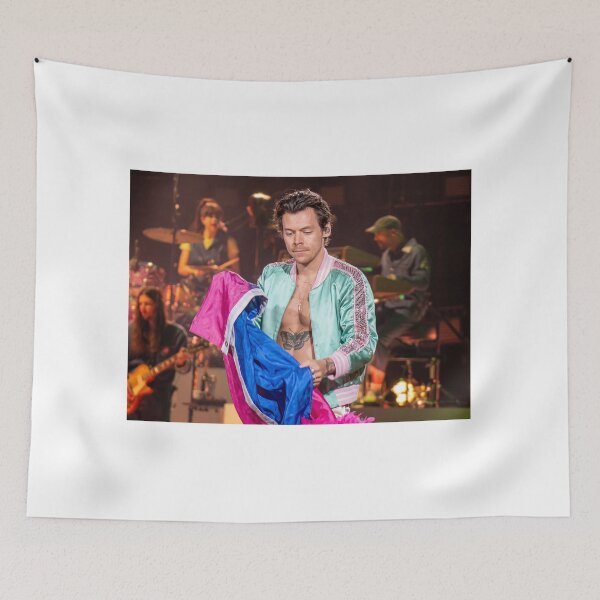 Item preview, Harry Styles Performing Live on Stage with Pride Flag designed and sold by Astute-Artio-Photography.