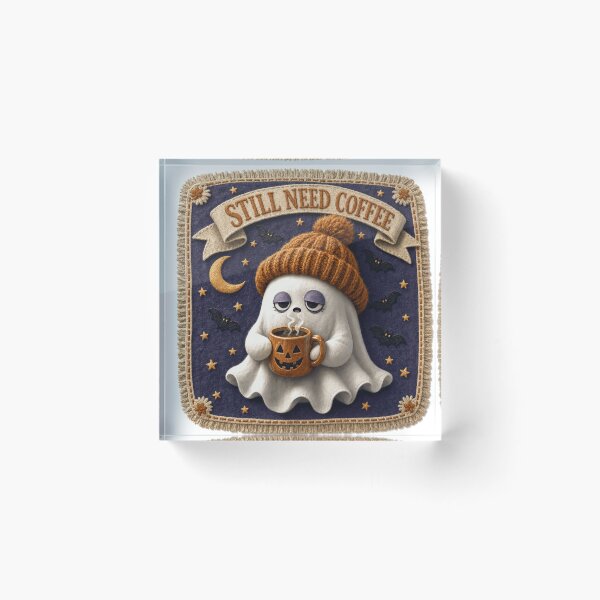 Item preview, Still Need Coffee Cute Ghost Coffee Addict Halloween designed and sold by jaac310.