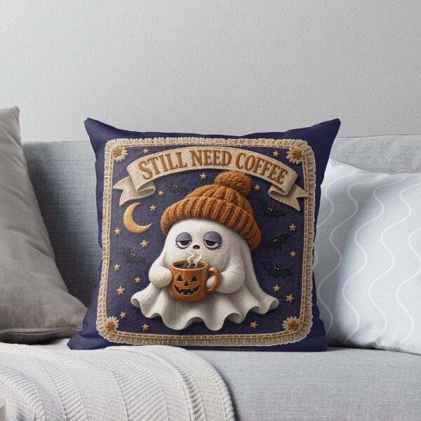 Item preview, Still Need Coffee Cute Ghost Coffee Addict Halloween designed and sold by jaac310.