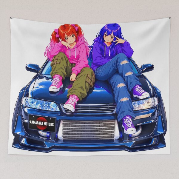Item preview, JDM Street Style: JZX90 Mark II & Anime Girls designed and sold by AKIHABARAMOTORS.