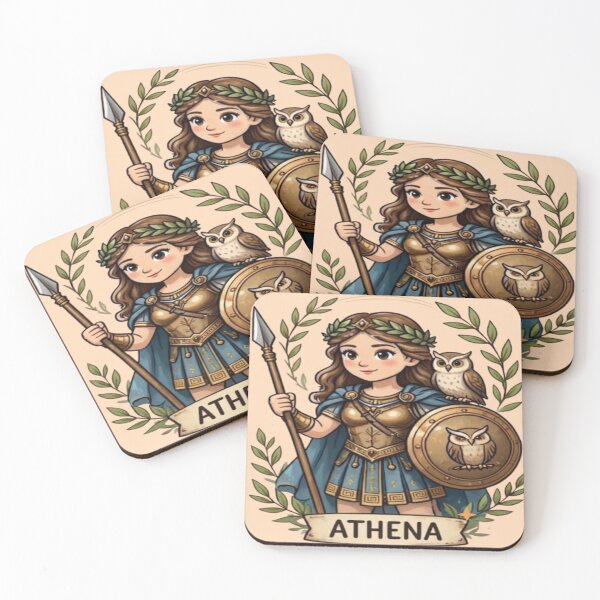 Item preview, Cute Athena Goddess Greek Mythology Graphic designed and sold by FABIOLART.
