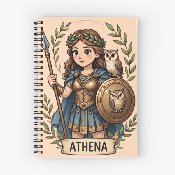 Item preview, Cute Athena Goddess Greek Mythology Graphic designed and sold by FABIOLART.