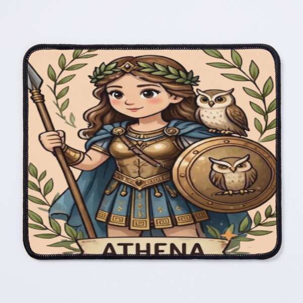 Item preview, Cute Athena Goddess Greek Mythology Graphic designed and sold by FABIOLART.