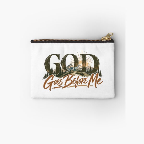 Item preview, God Goes Before Me | Christian Mountain Faith Design designed and sold by ThinkOnThis.