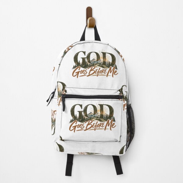 Item preview, God Goes Before Me | Christian Mountain Faith Design designed and sold by ThinkOnThis.