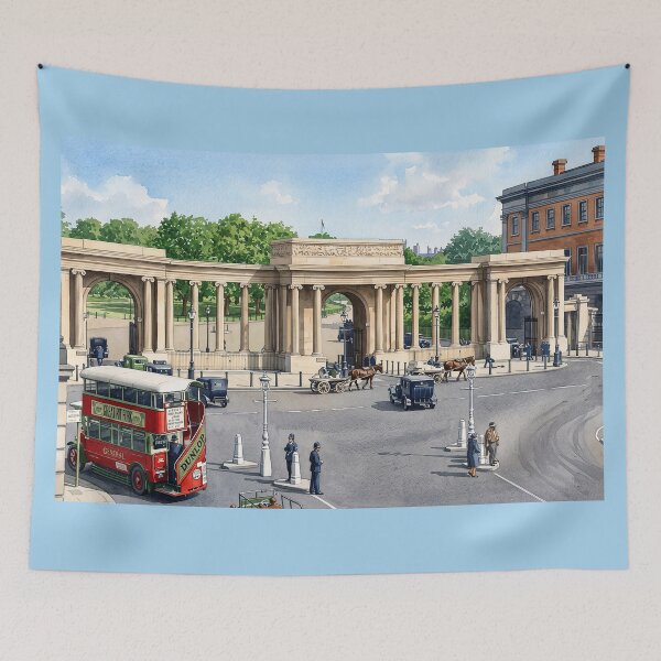 Item preview, Hyde Park Corner, London Bus Scene designed and sold by ArtworkNorth.