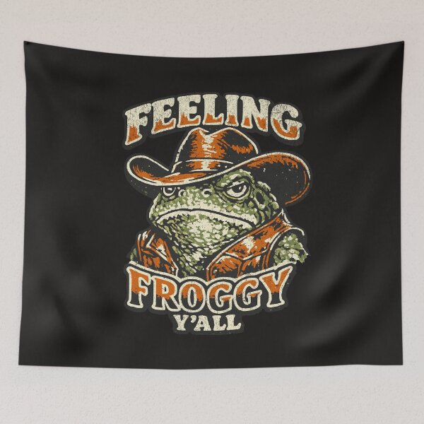 Item preview, Cowboy Frog Western Humor designed and sold by AwesomeBeyondLimits.