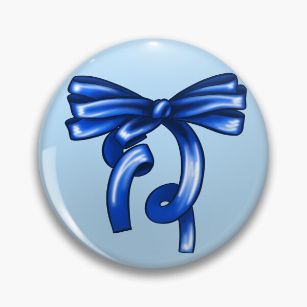 Item preview, Elegant Shiny Blue Ribbon Bow designed and sold by vikko-art.