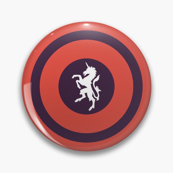 Item preview, Salmon purple Unicorn Scottish away retro mod roundel designed and sold by ModSupporters.
