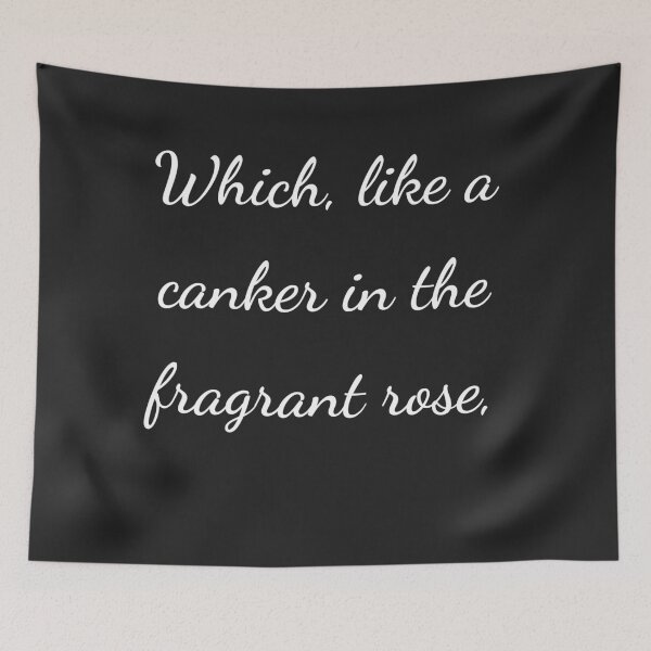 Item preview, “Which, like a canker in the fragrant rose,” - handwriting white designed and sold by ariksworld.