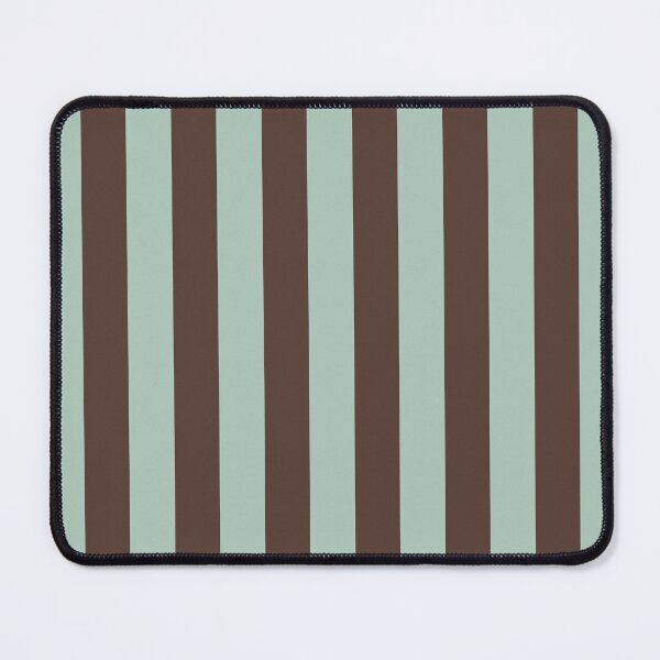 Item preview, Cabana stripes in chocolate brown and mint designed and sold by RishabhArts1.