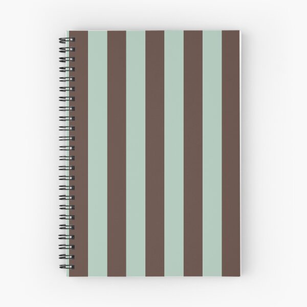 Item preview, Cabana stripes in chocolate brown and mint designed and sold by RishabhArts1.