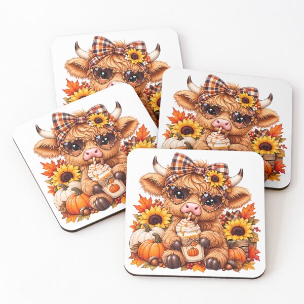Item preview, Fall Highland Cow Pumpkin Spice Sunflower Pumpkin Lover Autumn Cute Cow designed and sold by Rtcraftani.