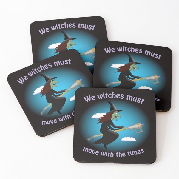 Item preview, Halloween witch moving with the times designed and sold by ChimaGraphics.