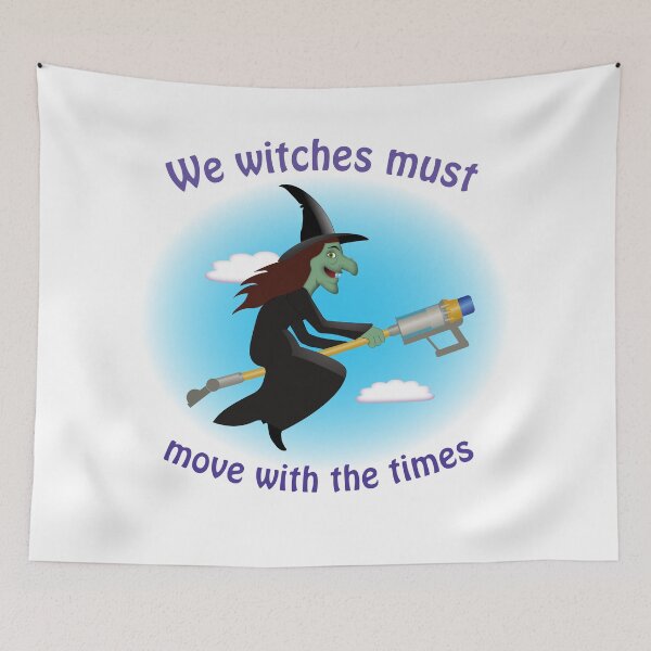 Item preview, Halloween witch moving with the times designed and sold by ChimaGraphics.