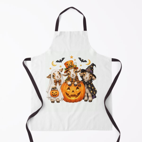 Item preview, Halloween Goats with Pumpkins and Costumes designed and sold by ROUX-ART.