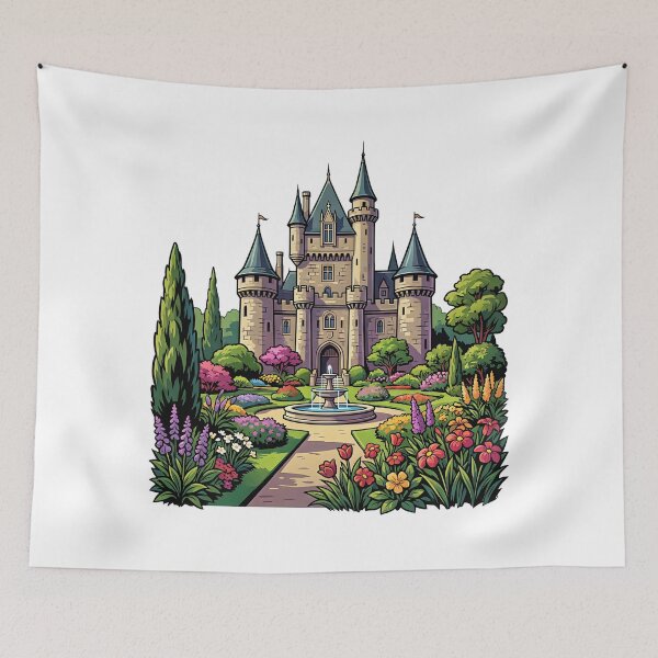 Item preview, Castillo con un hermoso jardín. designed and sold by ReneMM.