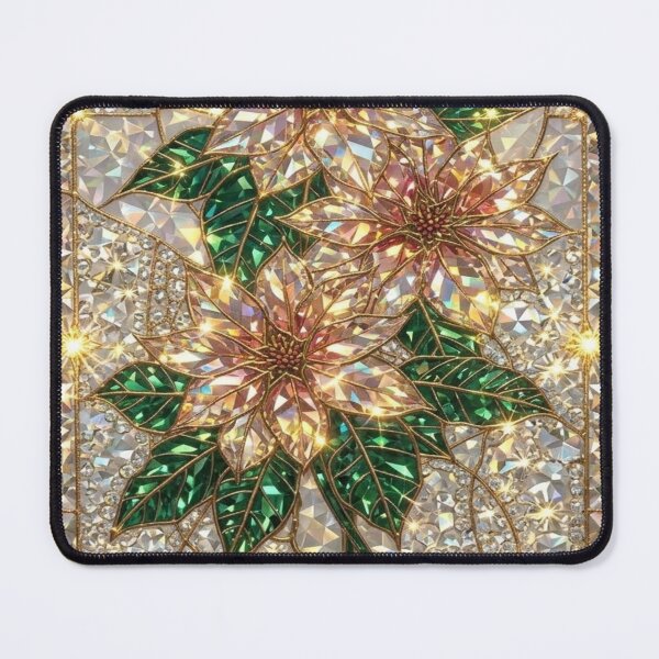 Item preview, Poinsettia Stained Glass Elegant designed and sold by BriSher.