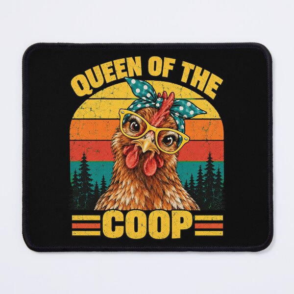 Item preview, Funny Chicken Queen of the Coop designed and sold by ROUX-ART.