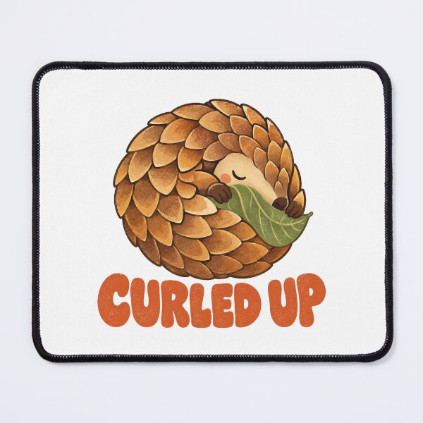 Item preview, Curled Up Cozy Pangolin Cute Animal Sticker designed and sold by Frenky Stickers.