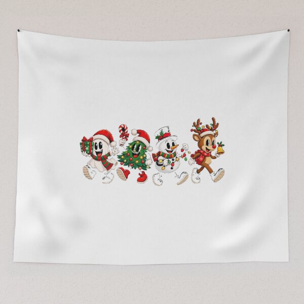 Item preview, Retro Christmas Parade Cartoon Characters designed and sold by HoMya.