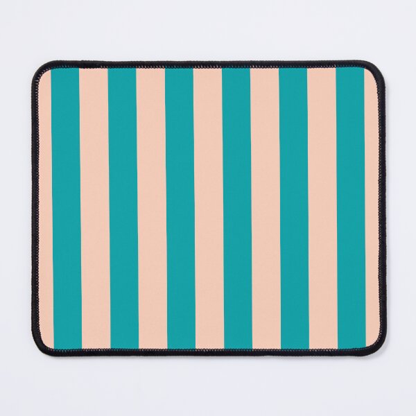 Item preview, Cabana stripes in turquoise and peach designed and sold by RishabhArts1.