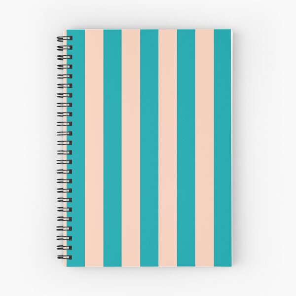Item preview, Cabana stripes in turquoise and peach designed and sold by RishabhArts1.