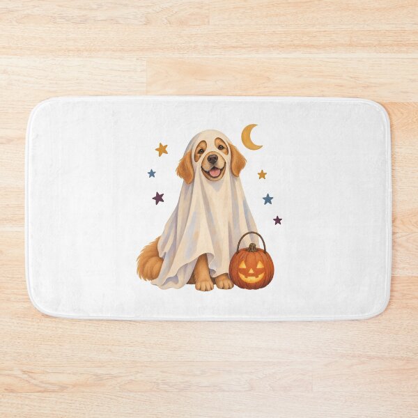 Item preview, Halloween Dogs Pets Golden Retriever Ghost Stars designed and sold by calicito.
