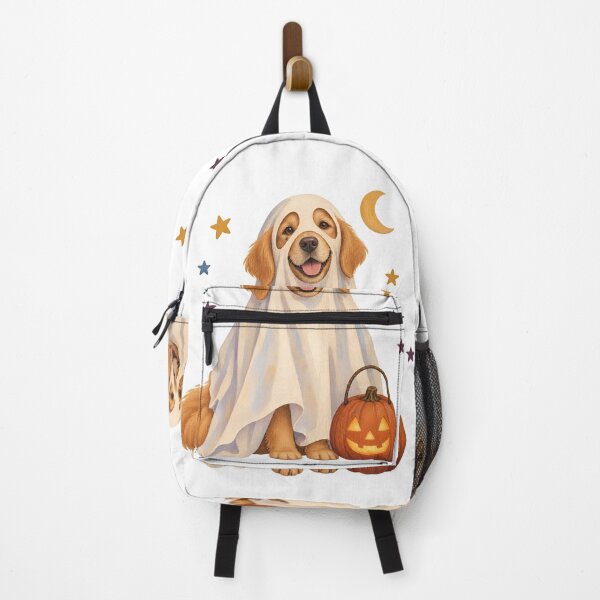 Item preview, Halloween Dogs Pets Golden Retriever Ghost Stars designed and sold by calicito.