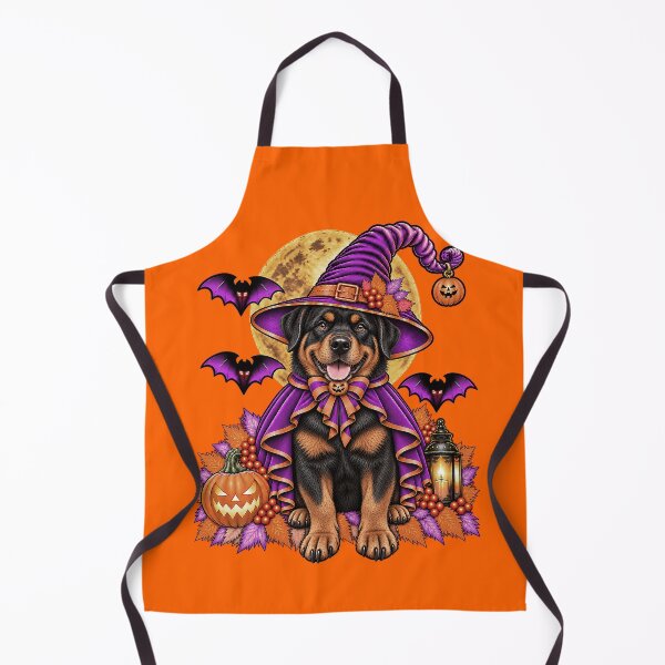 Item preview, Rottweiler Halloween Witch Costume & Spooky Pumpkin designed and sold by PixelsPaws.