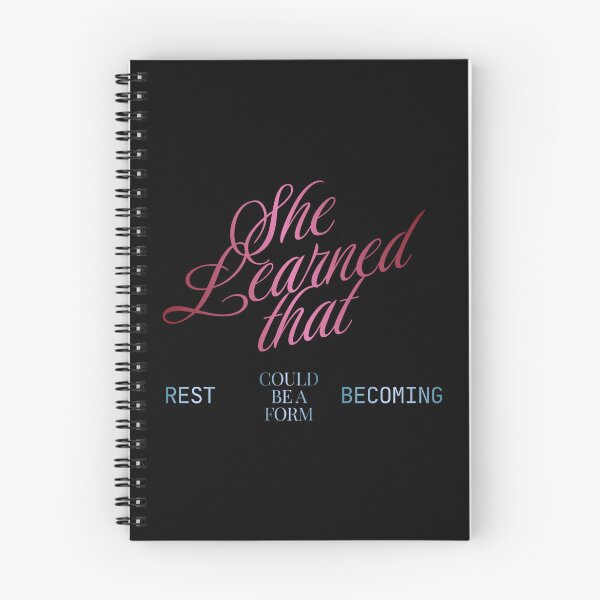 Item preview, She Learned Rest Could Be A Form Of Becoming Quote designed and sold by RenetteWickStudio.