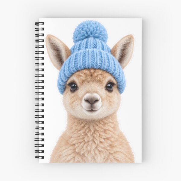 Item preview, Alpaca wearing a blue wool hat designed and sold by LongIslandDesgn.