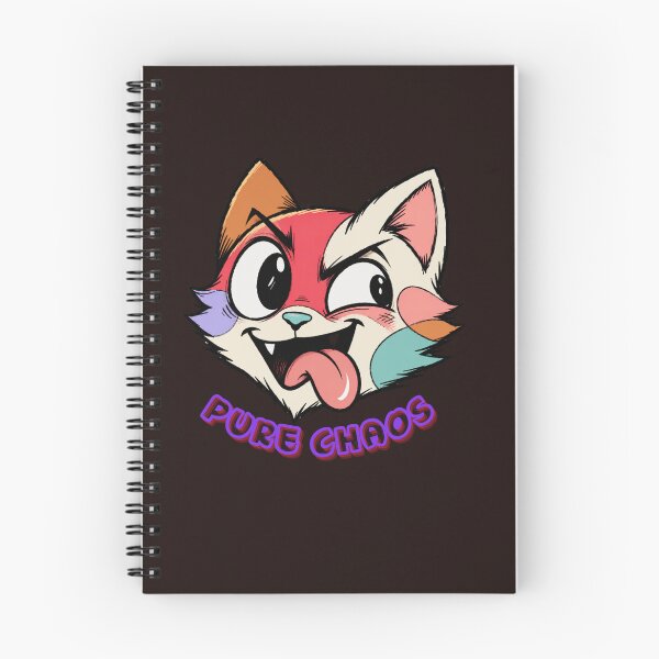 Item preview, Pure Chaos Cat – Colorful Crazy Cartoon Cat Face designed and sold by Mousy17.