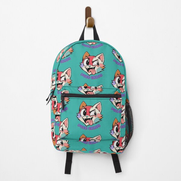 Item preview, Pure Chaos Cat – Colorful Crazy Cartoon Cat Face designed and sold by Mousy17.