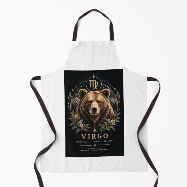 Item preview, Virgo Zodiac Bear Celestial Astrology Art designed and sold by varotti.