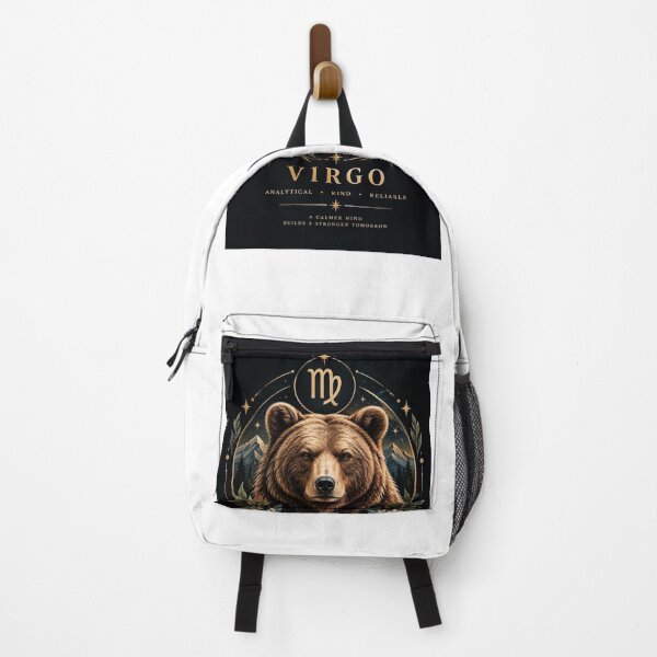 Item preview, Virgo Zodiac Bear Celestial Astrology Art designed and sold by varotti.