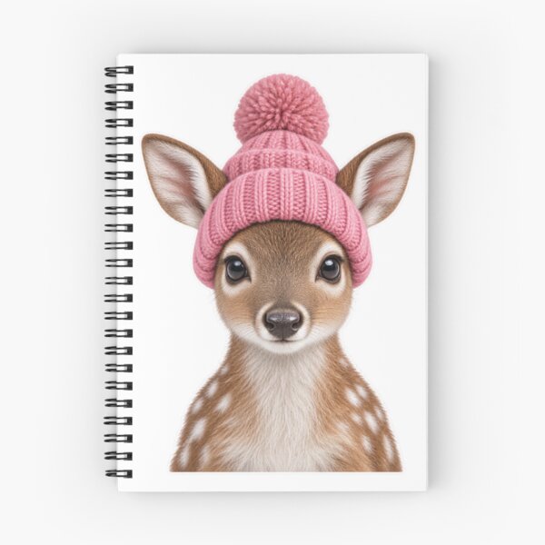 Item preview, Little reindeer with a pink pom-pom hat designed and sold by LongIslandDesgn.