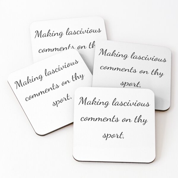 Item preview, “Making lascivious comments on thy sport,” - handwriting black designed and sold by ariksworld.