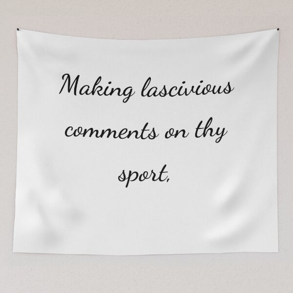 Item preview, “Making lascivious comments on thy sport,” - handwriting black designed and sold by ariksworld.