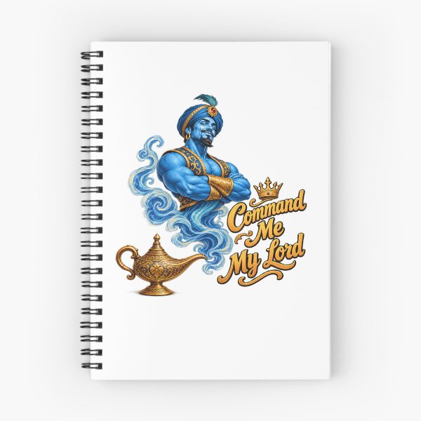 Item preview, ​Command Me My Lord Magical Blue Genie Art designed and sold by Gillfamilystore.