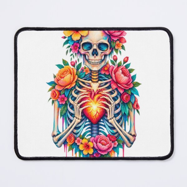 Item preview, Flower Skull Heartfire designed and sold by LongIslandDesgn.