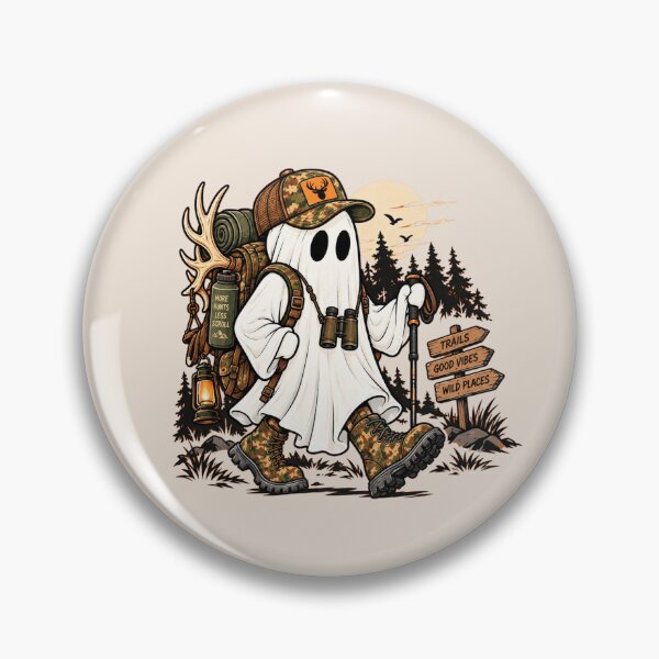 Item preview, Funny Ghost Hunter, Halloween Hunting, Camo Outdoors, Spooky Deer Hunting Gift designed and sold by Quiajia.