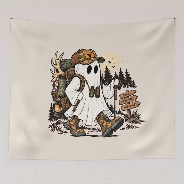 Item preview, Funny Ghost Hunter, Halloween Hunting, Camo Outdoors, Spooky Deer Hunting Gift designed and sold by Quiajia.