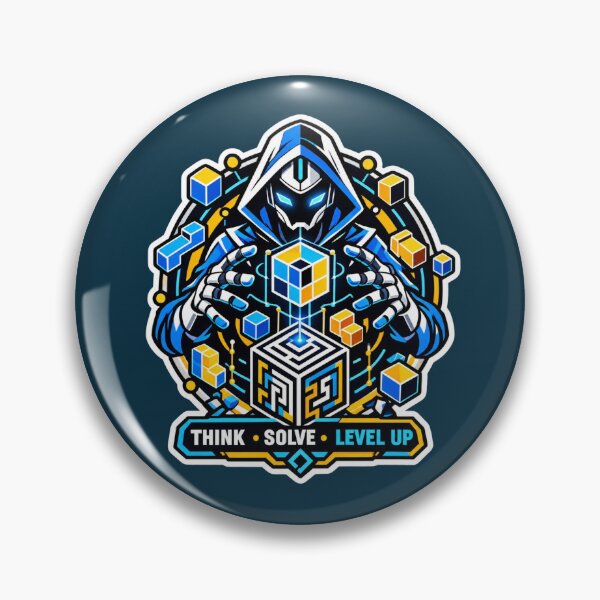 Item preview, Cyberpunk Puzzle Master Level Up designed and sold by PrintBreeze.