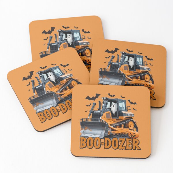 Item preview, Boo Dozer Halloween Ghost Bulldozer Construction Art designed and sold by MerchPublic Studio.
