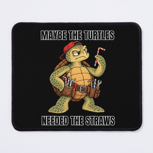 Item preview, Maybe The Turtles Needed The Straws Handyman Turtle designed and sold by GibasVisuals.