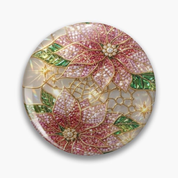 Item preview, Poinsettia Stained Glass Elegant designed and sold by BriSher.