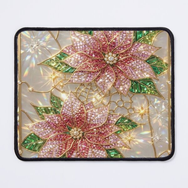 Item preview, Poinsettia Stained Glass Elegant designed and sold by BriSher.